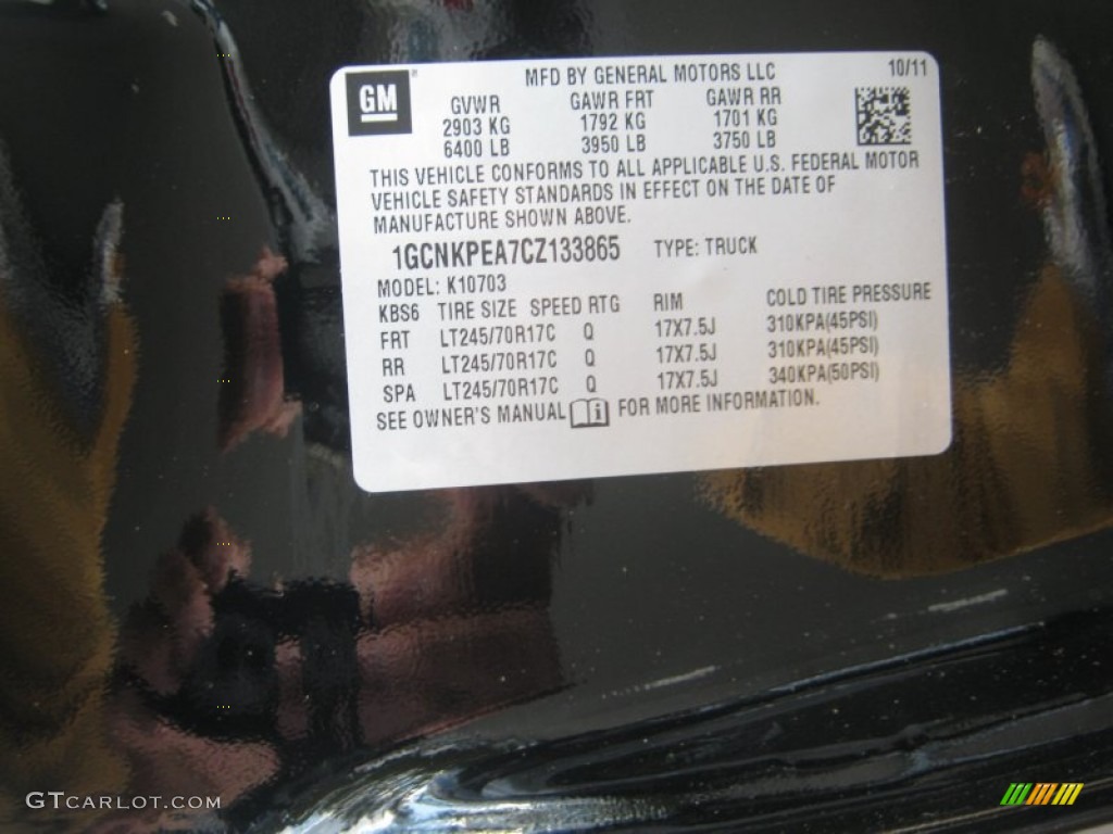 2012 Silverado 1500 LS Regular Cab 4x4 - Black Granite Metallic / Dark Titanium photo #23
