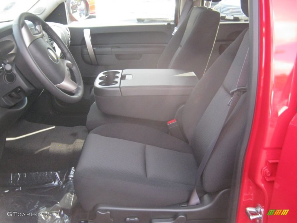 Ebony Interior 2012 Chevrolet Silverado 1500 LT Crew Cab 4x4 Photo #55810577