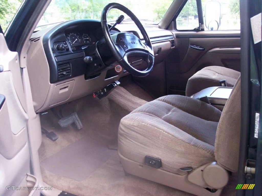 Medium Mocha Interior 1997 Ford F350 XLT Extended Cab Dually Photo #55810974