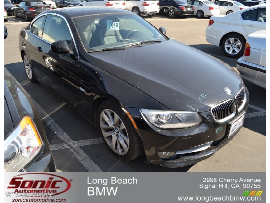 2011 3 Series 328i Coupe - Jet Black / Black photo #1