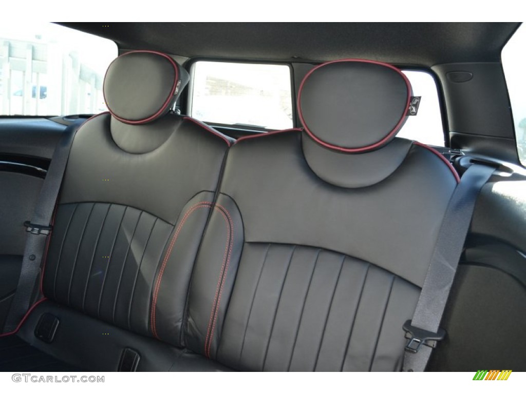 Black Lounge Leather/Damson Red Piping Interior 2011 Mini Cooper S Clubman Photo #55811873