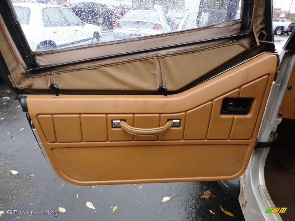 1995 Jeep Wrangler Rio Grande 4x4 Spice Beige Door Panel Photo #55812014