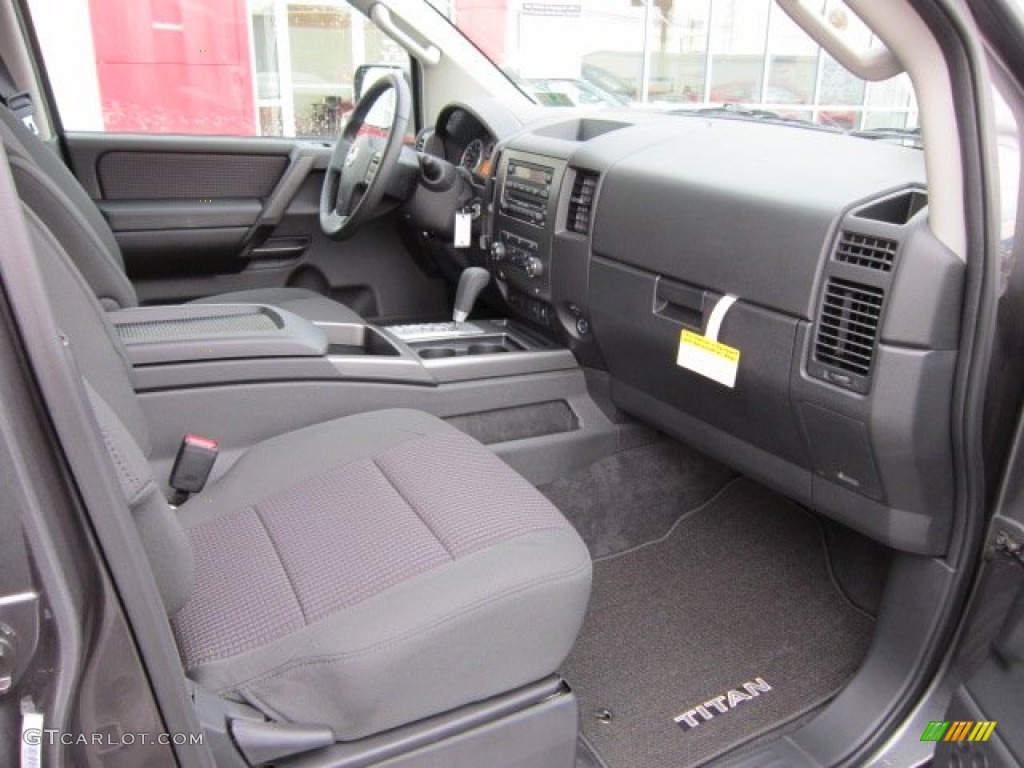 Charcoal Interior 2012 Nissan Titan SV Crew Cab 4x4 Photo #55813283