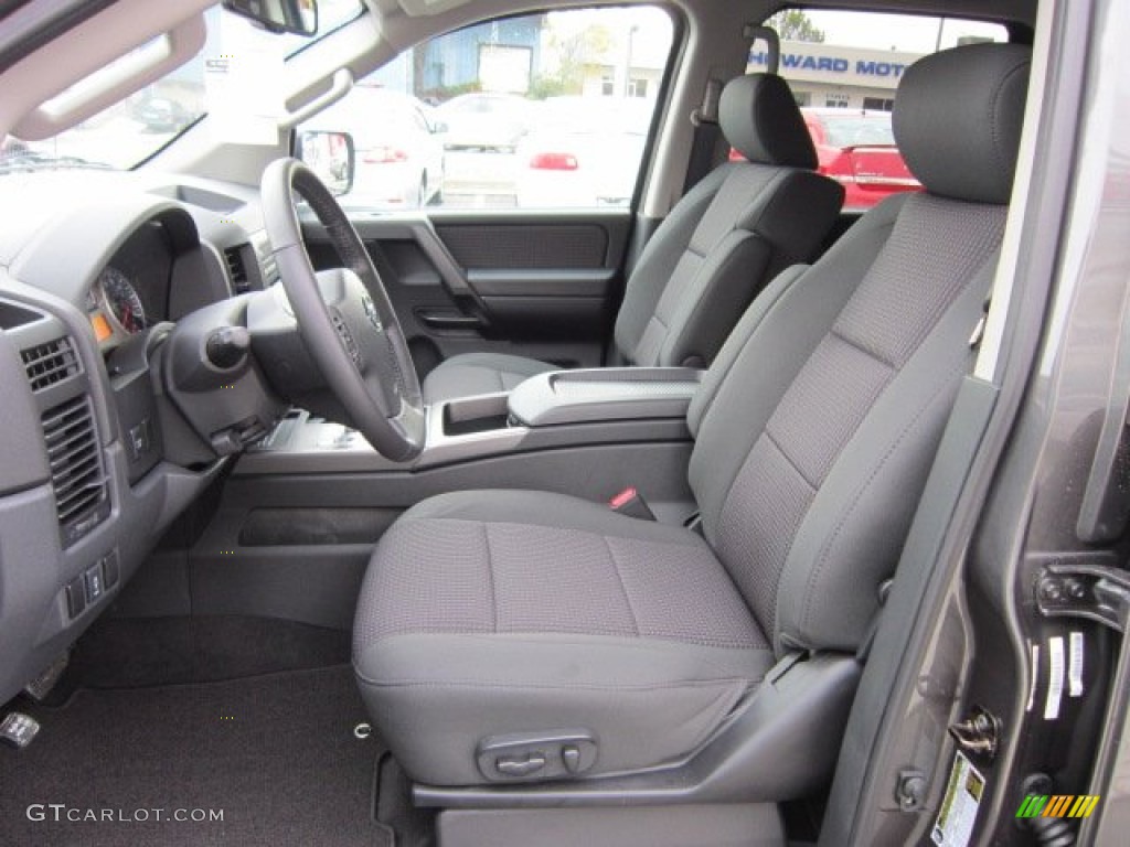 Charcoal Interior 2012 Nissan Titan SV Crew Cab 4x4 Photo #55813334