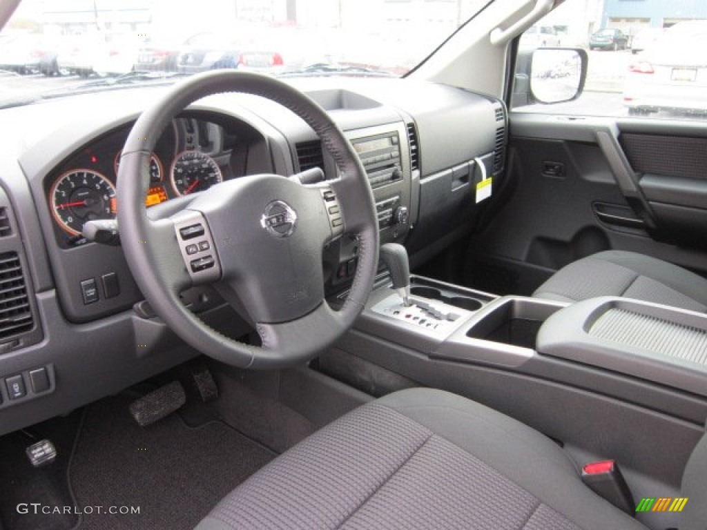 Charcoal Interior 2012 Nissan Titan SV Crew Cab 4x4 Photo #55813343