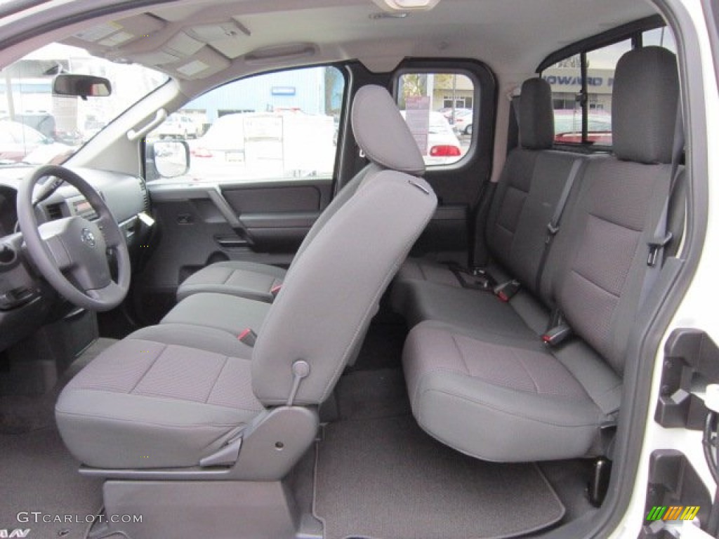 Charcoal Interior 2012 Nissan Titan SV King Cab 4x4 Photo #55815140