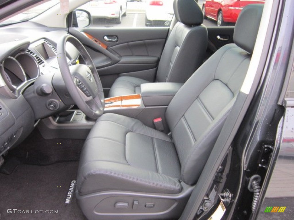 Black Interior 2012 Nissan Murano LE Platinum Edition AWD Photo #55815692