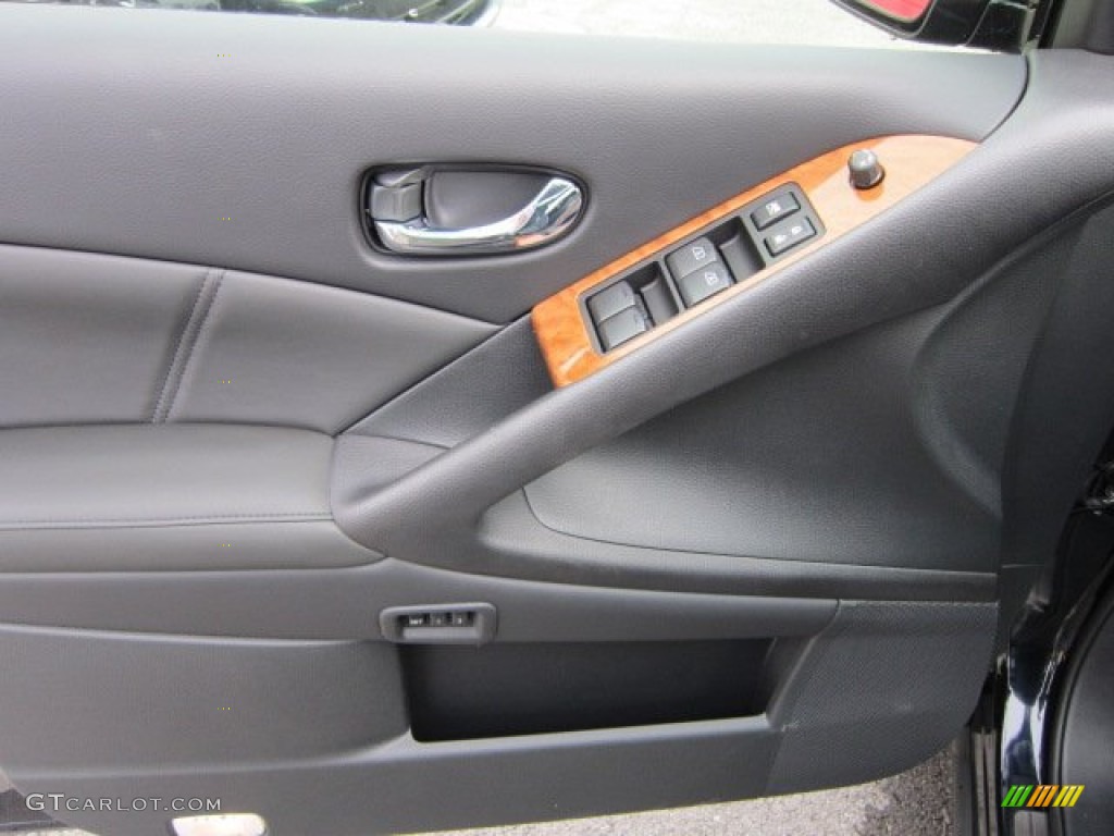 2012 Nissan Murano LE Platinum Edition AWD Black Door Panel Photo #55815697