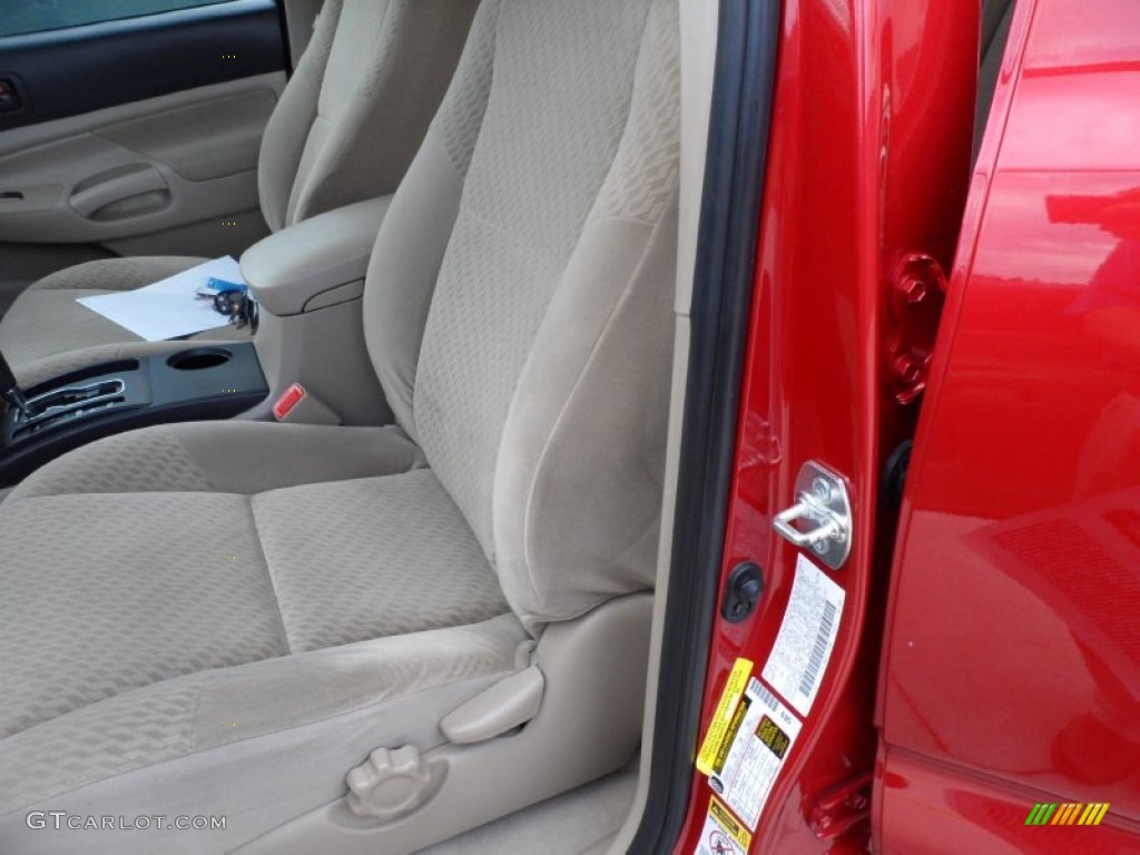 2009 Tacoma V6 PreRunner Double Cab - Barcelona Red Metallic / Sand Beige photo #30