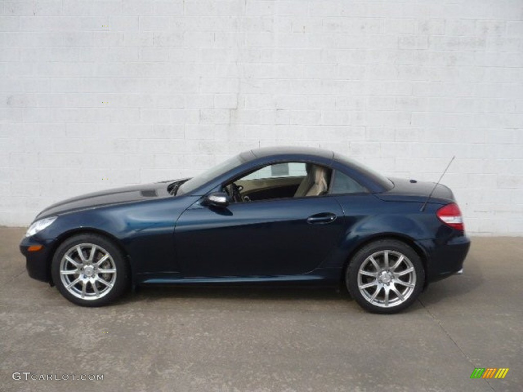 Caspian Blue Metallic 2006 Mercedes-Benz SLK 350 Roadster Exterior Photo #55816280