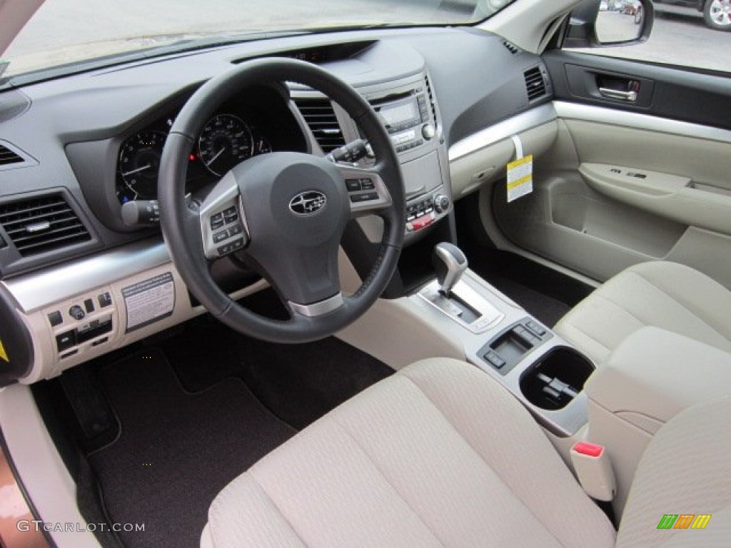 Warm Ivory Interior 2012 Subaru Outback 2.5i Premium Photo #55817022