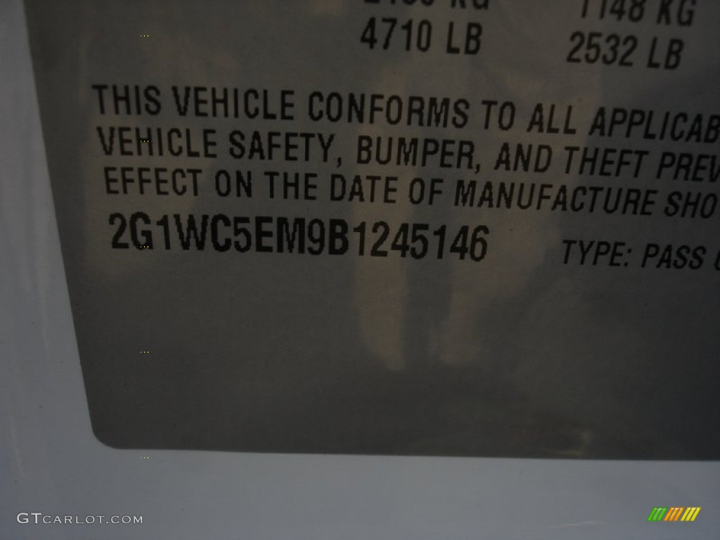 2011 Impala LTZ - Summit White / Gray photo #15