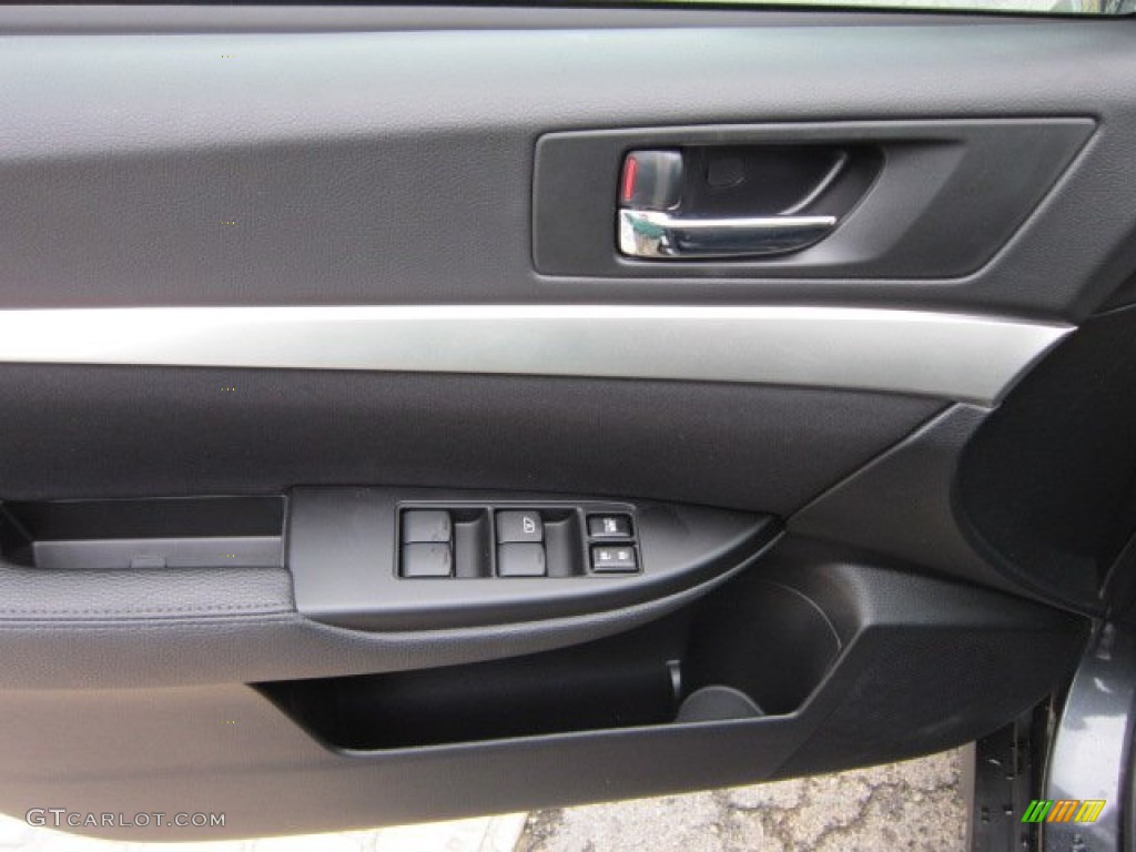 2012 Subaru Outback 2.5i Premium Off Black Door Panel Photo #55818479