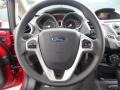 Charcoal Black 2012 Ford Fiesta SE Hatchback Steering Wheel