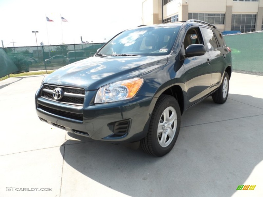 2011 RAV4 I4 - Black Forest Metallic / Sand Beige photo #7