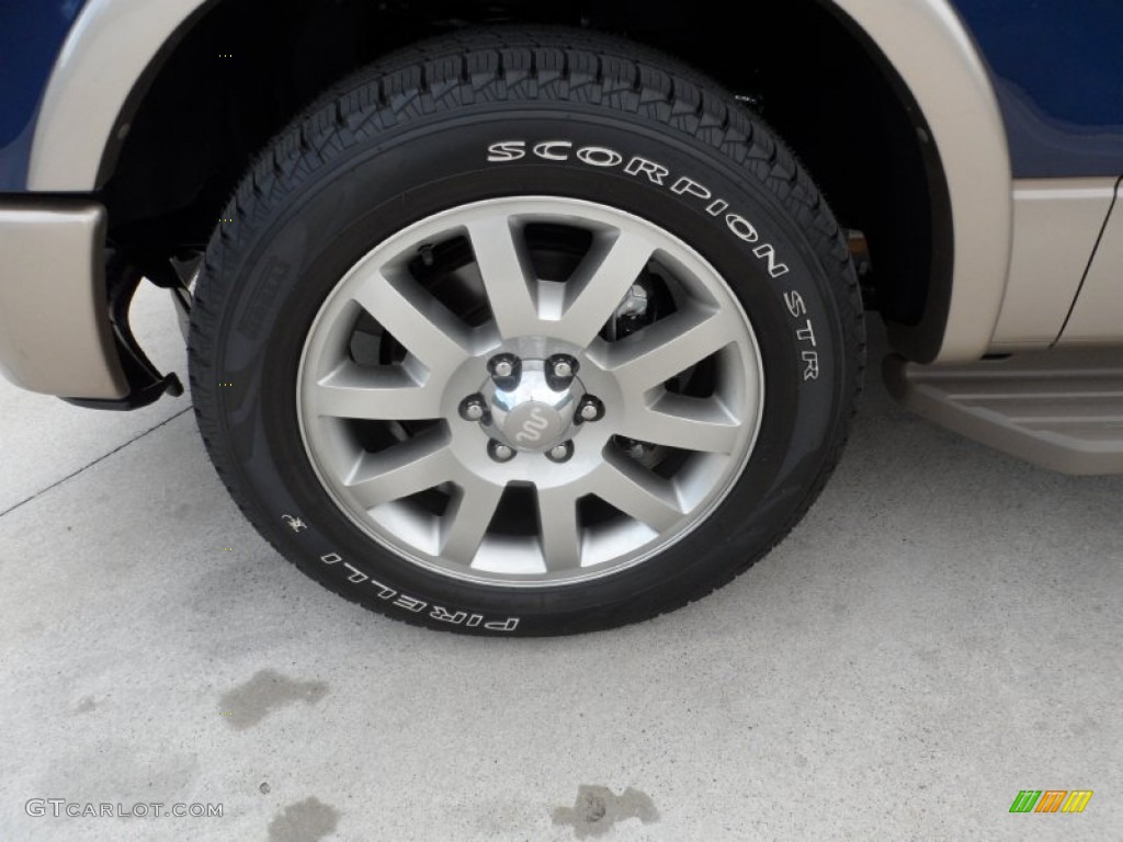 2011 F150 King Ranch SuperCrew - Dark Blue Pearl Metallic / Chaparral Leather photo #11