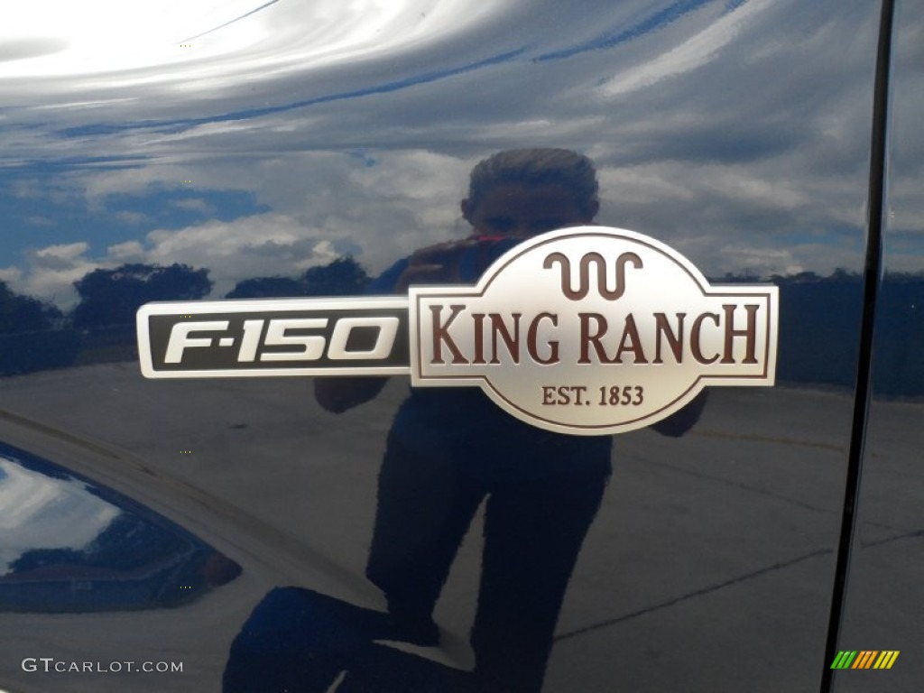 2011 F150 King Ranch SuperCrew - Dark Blue Pearl Metallic / Chaparral Leather photo #12