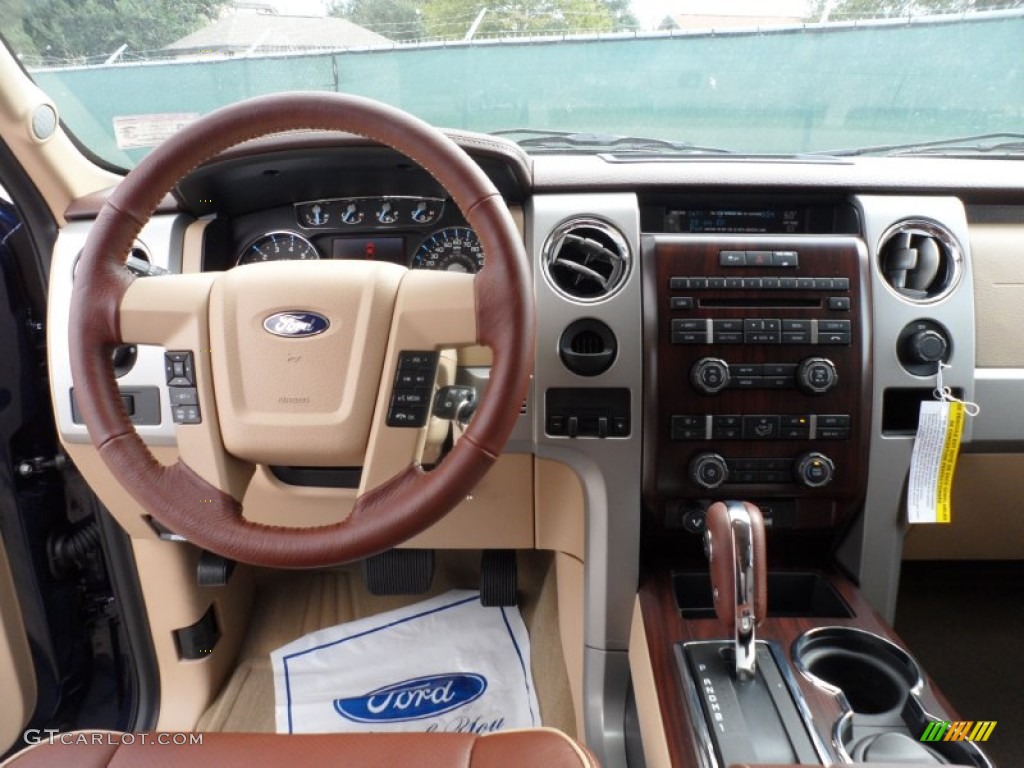 2011 F150 King Ranch SuperCrew - Dark Blue Pearl Metallic / Chaparral Leather photo #27