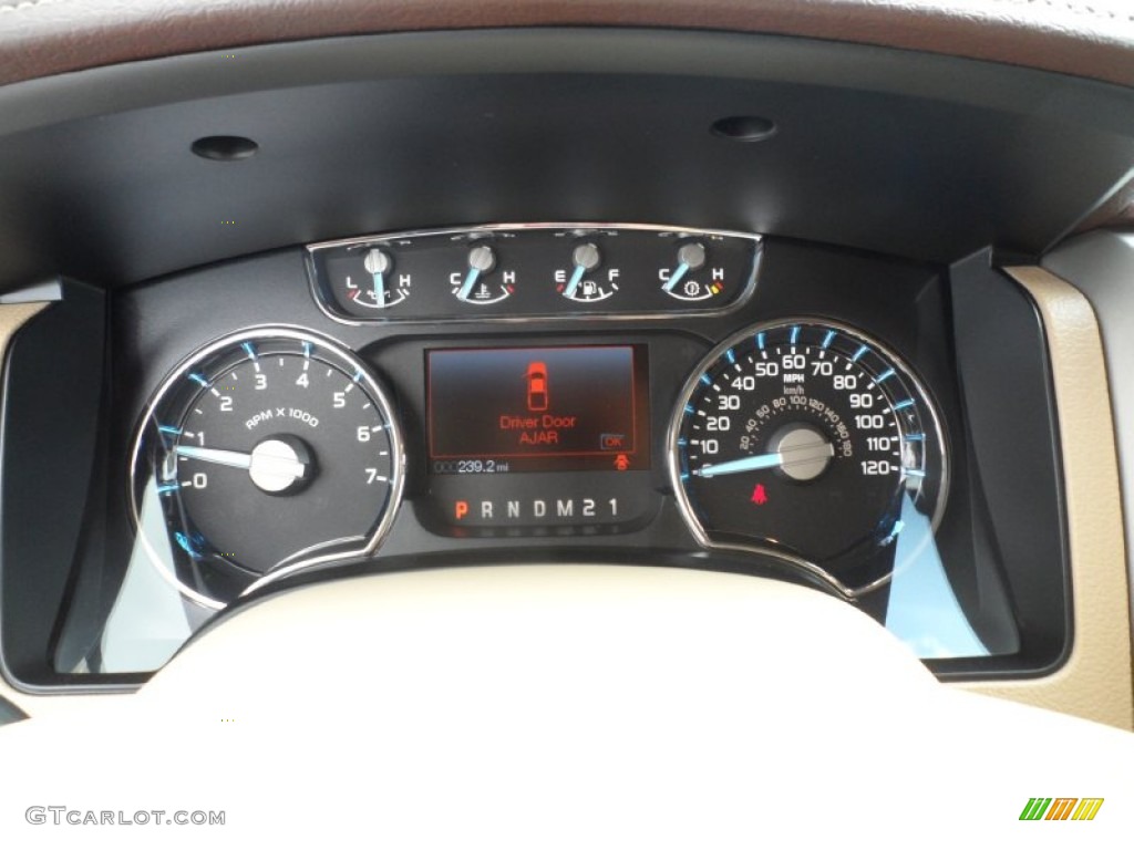 2011 F150 King Ranch SuperCrew - Dark Blue Pearl Metallic / Chaparral Leather photo #34