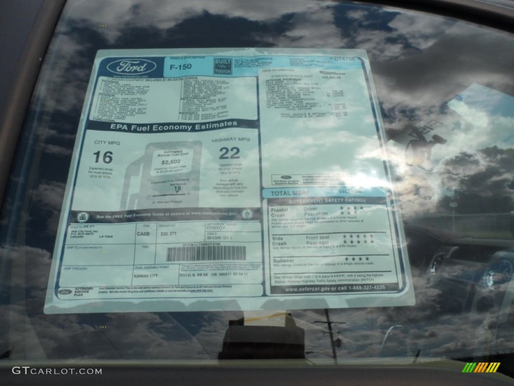 2011 F150 King Ranch SuperCrew - Dark Blue Pearl Metallic / Chaparral Leather photo #37