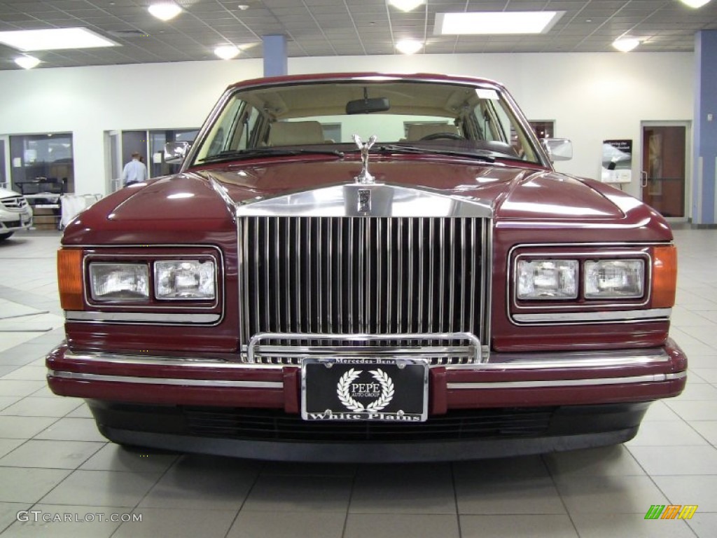 1990 Silver Spur II - Claret Red / Parchment photo #2