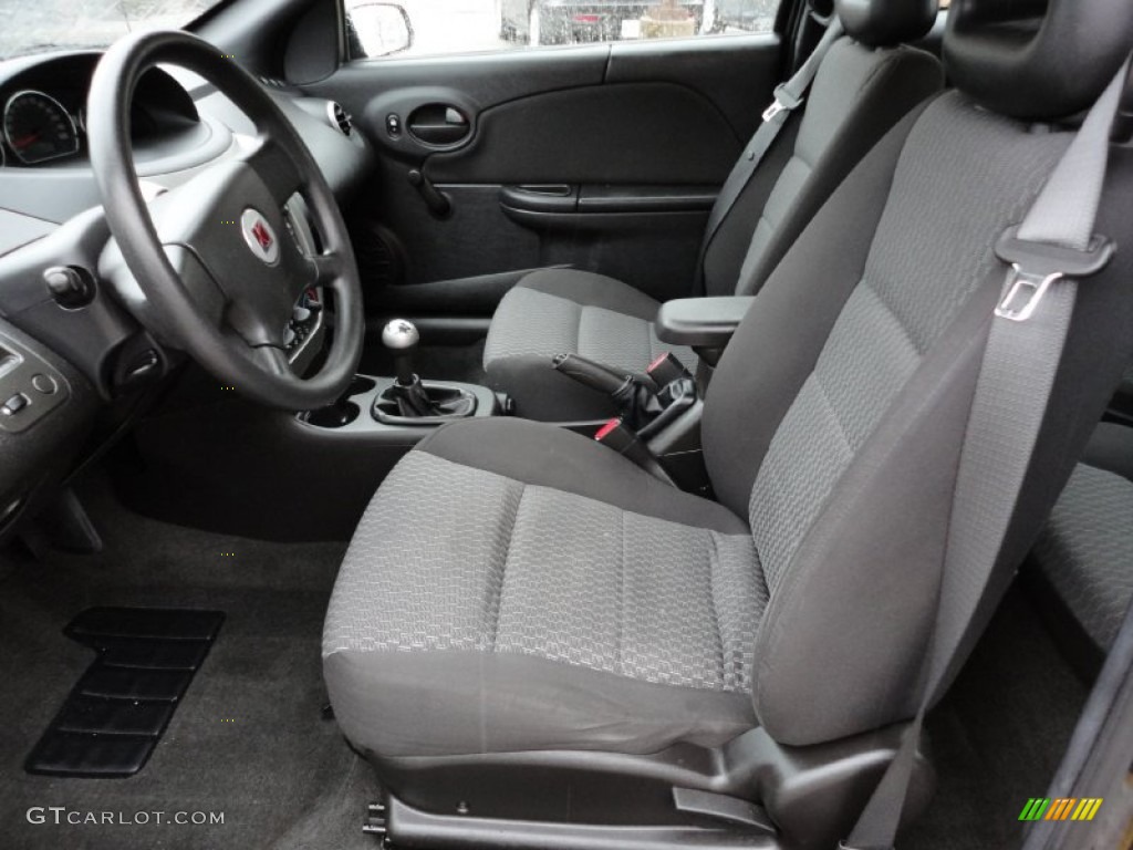 Gray Interior 2007 Saturn ION 2 Quad Coupe Photo #55823492