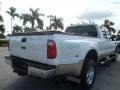 2010 White Platinum Metallic Tri-Coat Ford F350 Super Duty Lariat Crew Cab 4x4 Dually  photo #6