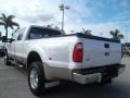 2010 White Platinum Metallic Tri-Coat Ford F350 Super Duty Lariat Crew Cab 4x4 Dually  photo #9