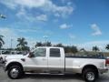 2010 White Platinum Metallic Tri-Coat Ford F350 Super Duty Lariat Crew Cab 4x4 Dually  photo #12