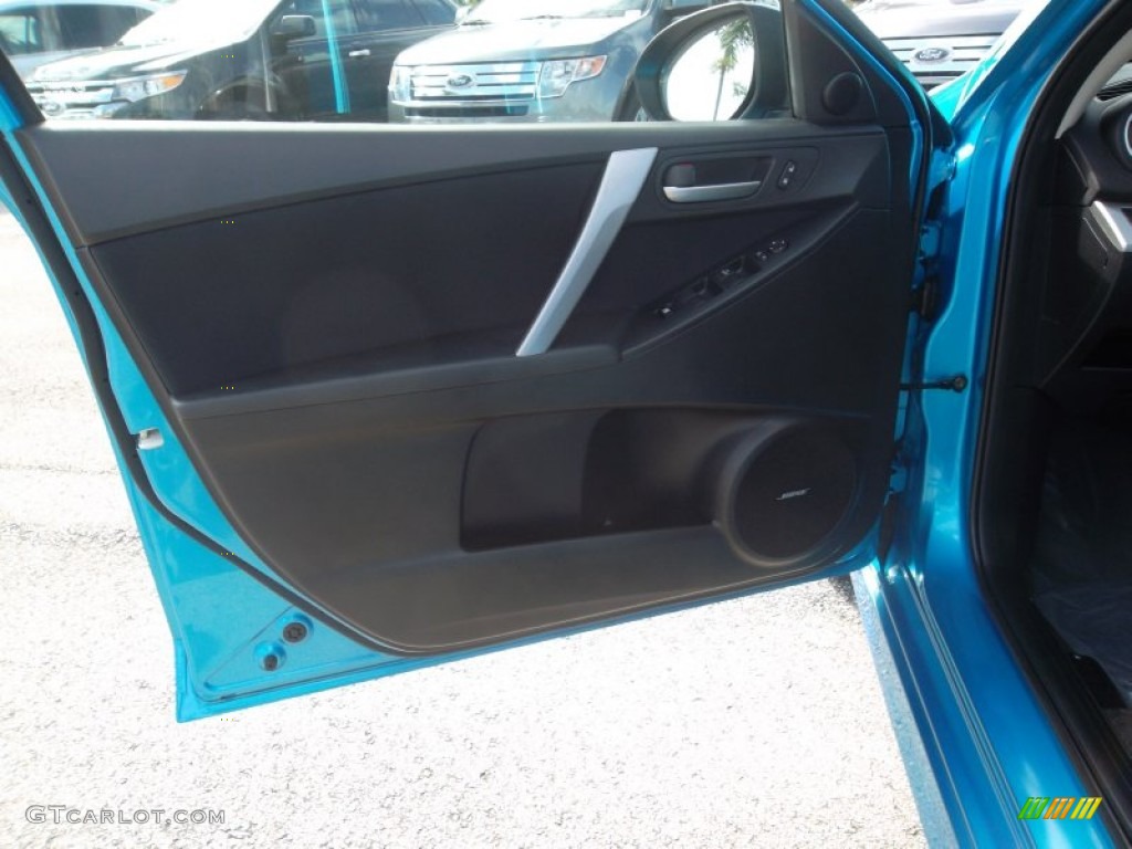2011 Mazda MAZDA3 s Sport 5 Door Black Door Panel Photo #55824863