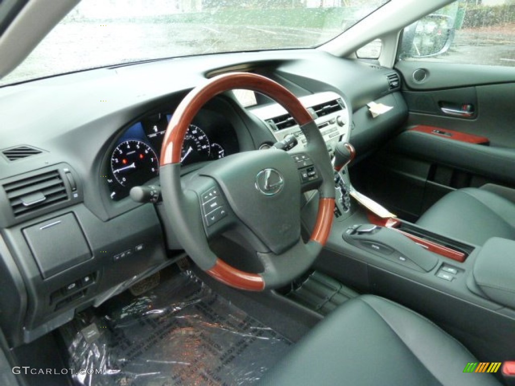 Black Interior 2012 Lexus RX 350 AWD Photo #55825093