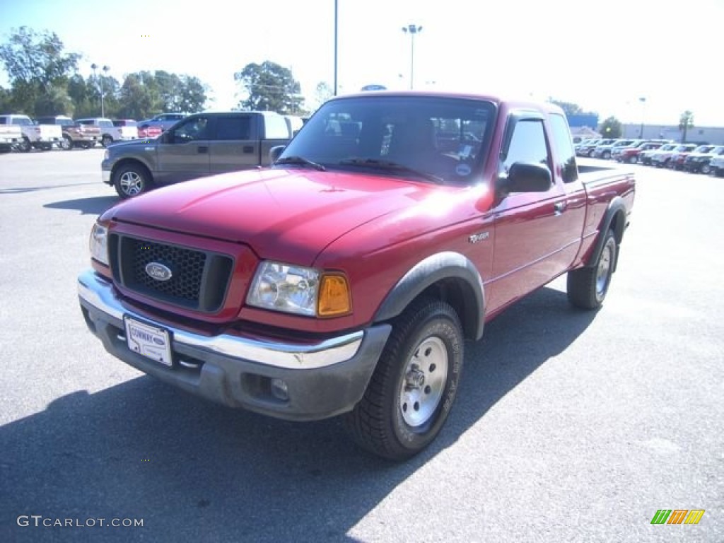 Redfire Metallic 2005 Ford Ranger FX4 Level II SuperCab 4x4 Exterior Photo #55825259