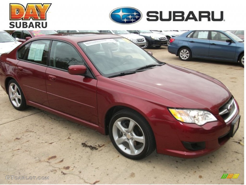 Ruby Red Pearl Subaru Legacy
