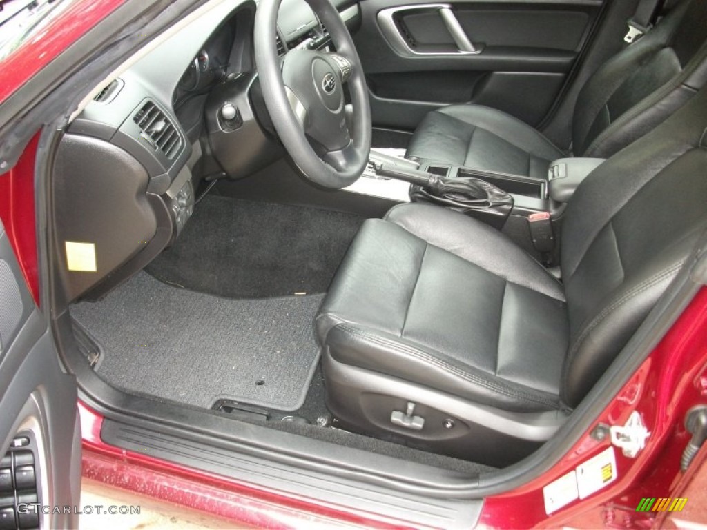 2009 Legacy 2.5i Sedan - Ruby Red Pearl / Off Black photo #12