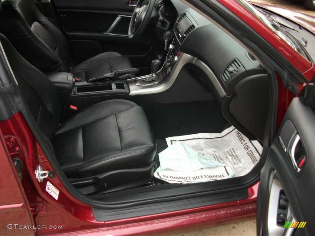2009 Legacy 2.5i Sedan - Ruby Red Pearl / Off Black photo #17