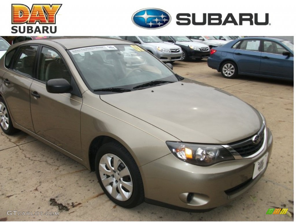 2008 Impreza 2.5i Wagon - Topaz Gold Metallic / Ivory photo #1