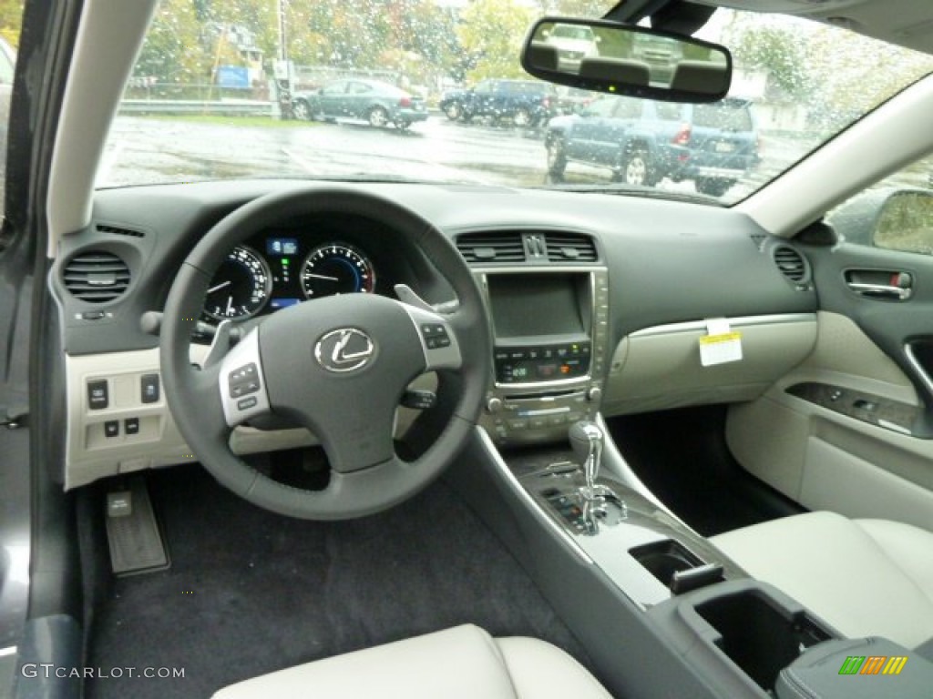 2012 Lexus IS 250 AWD Light Gray Dashboard Photo #55825802