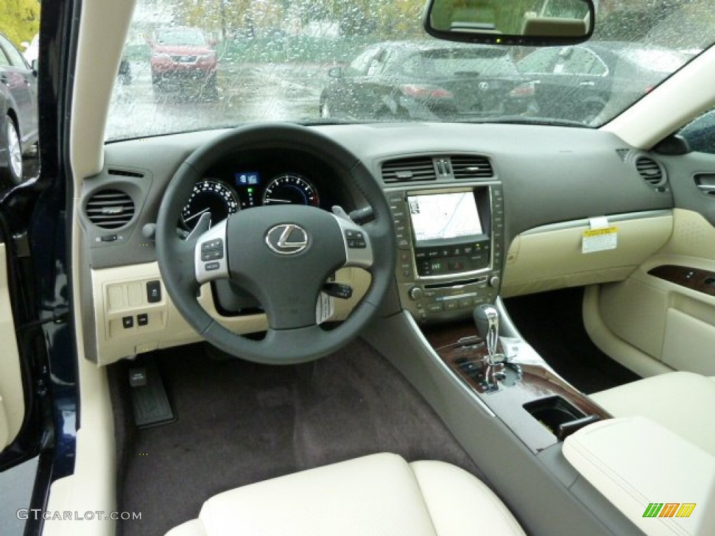2012 Lexus IS 250 AWD Ecru Dashboard Photo #55825985