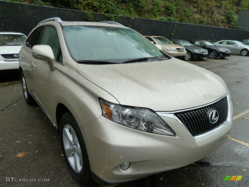 Satin Cashmere Metallic 2012 Lexus RX 350 AWD Exterior Photo #55826288