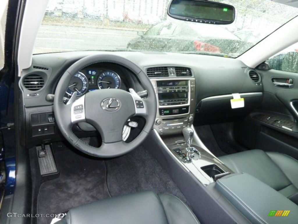 2011 Lexus IS 250 AWD Black Dashboard Photo #55826675