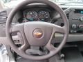 Dark Titanium 2012 Chevrolet Silverado 1500 Work Truck Extended Cab 4x4 Steering Wheel