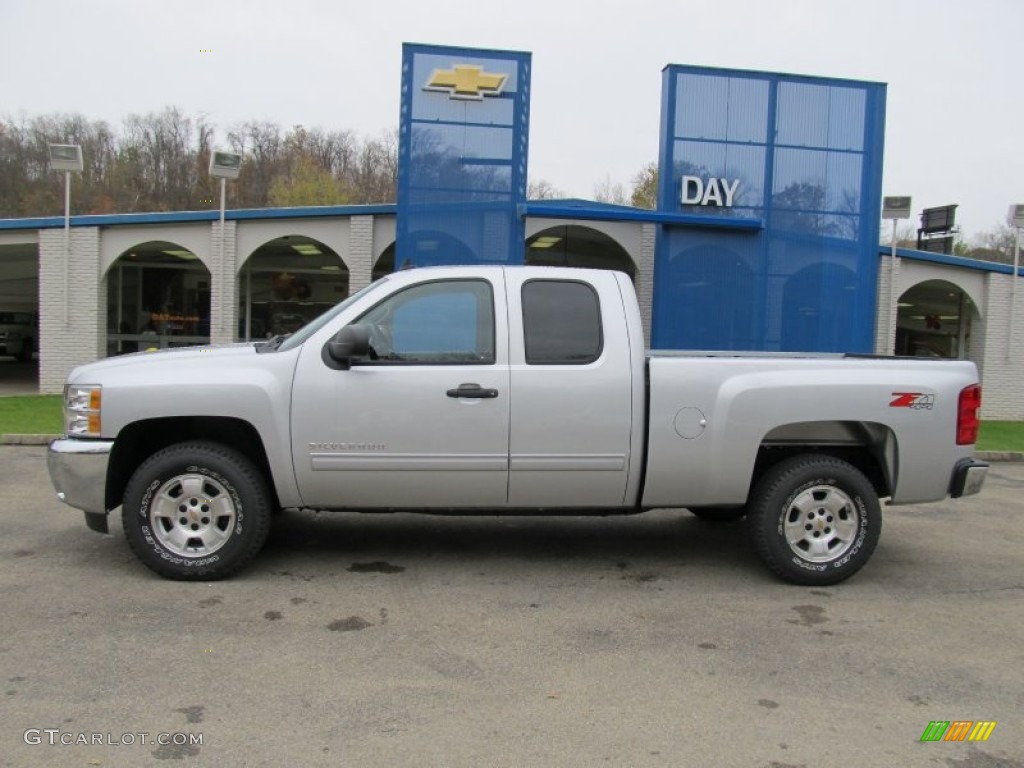 2012 Silverado 1500 LT Extended Cab 4x4 - Silver Ice Metallic / Ebony photo #2