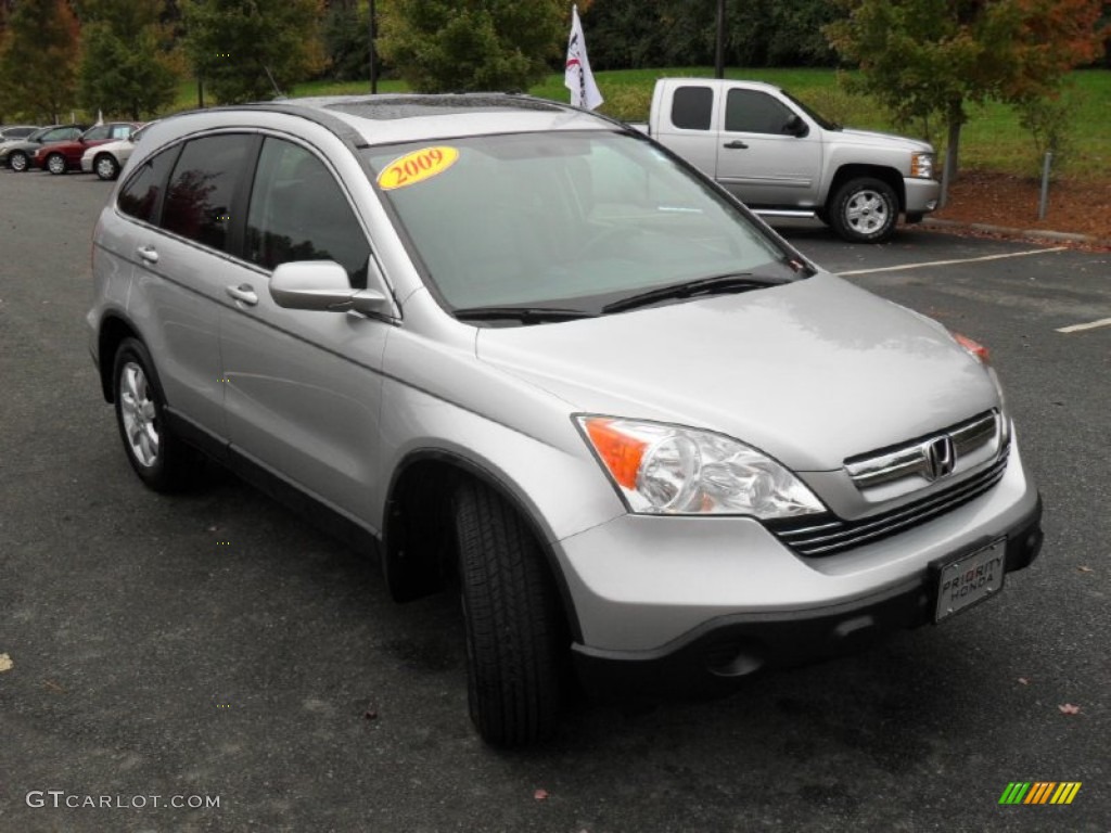 2009 CR-V EX-L - Alabaster Silver Metallic / Gray photo #5