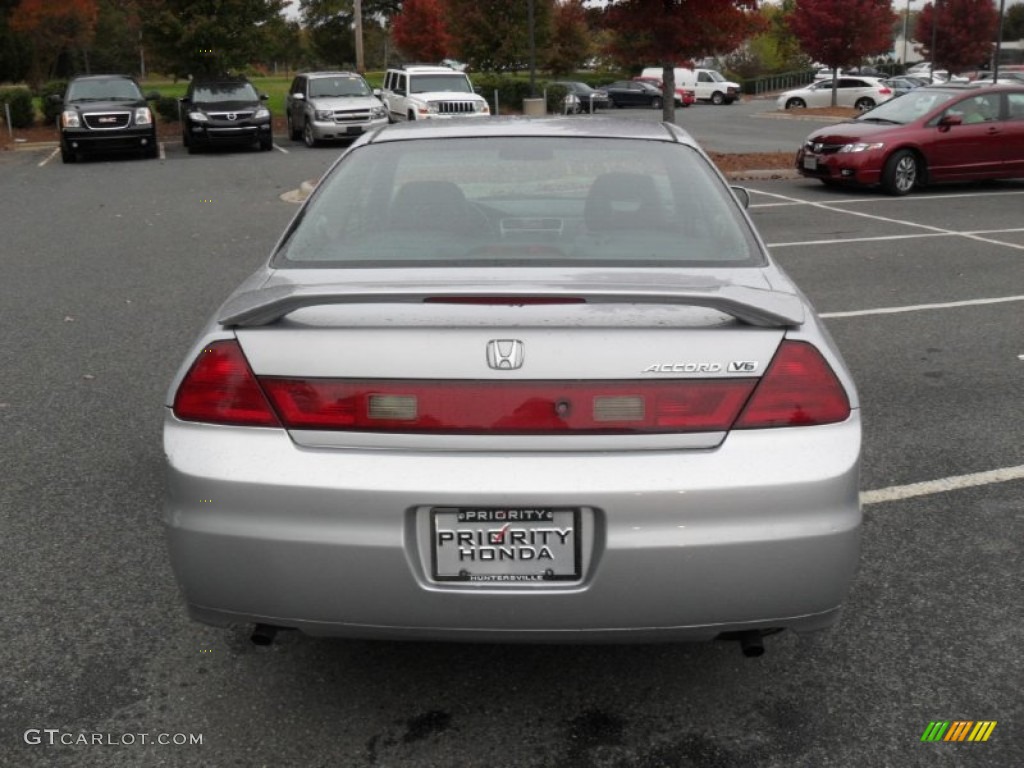 2002 Accord EX V6 Coupe - Satin Silver Metallic / Charcoal photo #3