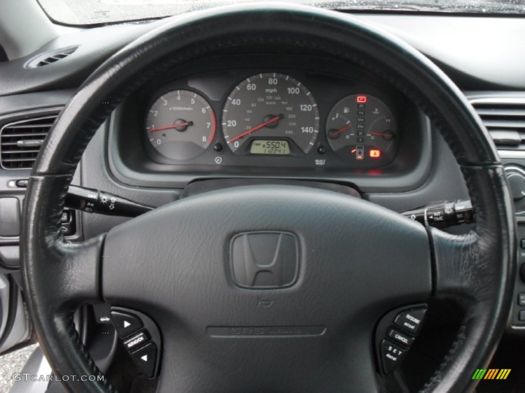 2002 Accord EX V6 Coupe - Satin Silver Metallic / Charcoal photo #11