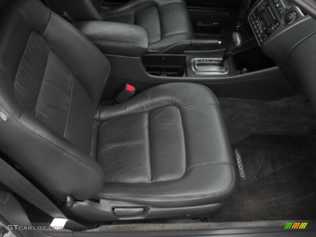 2002 Accord EX V6 Coupe - Satin Silver Metallic / Charcoal photo #16