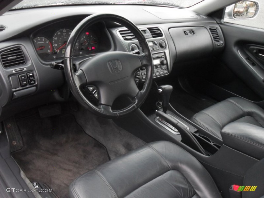 2002 Accord EX V6 Coupe - Satin Silver Metallic / Charcoal photo #23