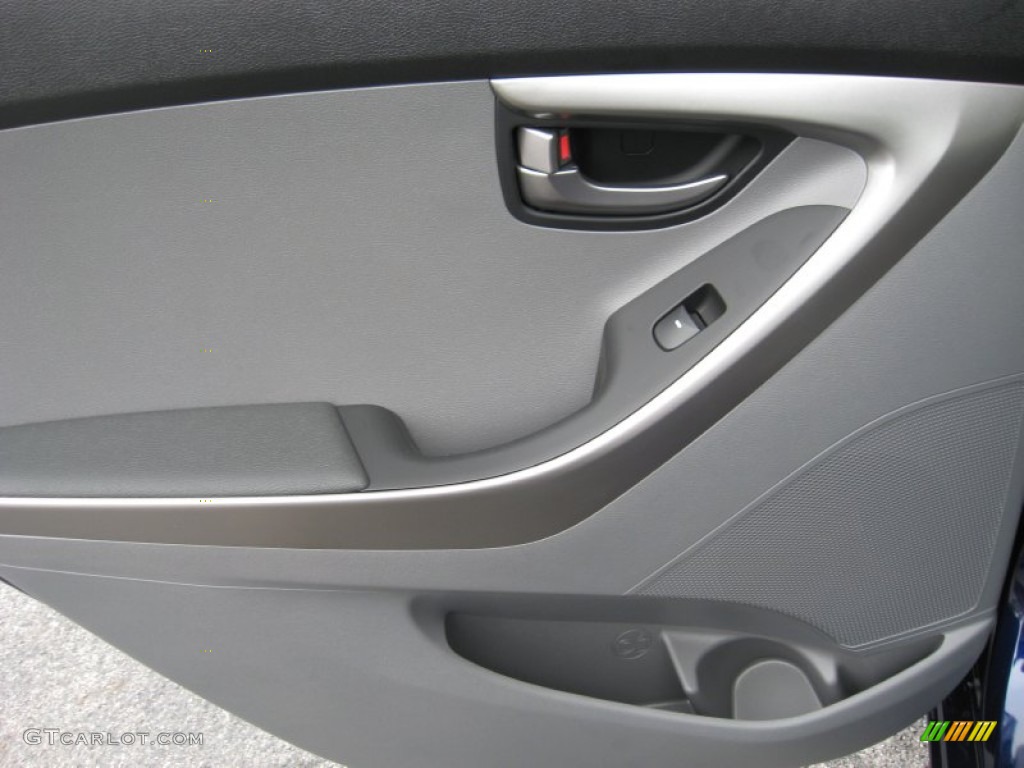 2012 Elantra GLS - Indigo Night Blue / Gray photo #18