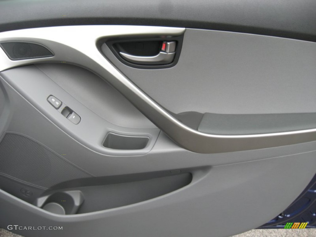 2012 Elantra GLS - Indigo Night Blue / Gray photo #21