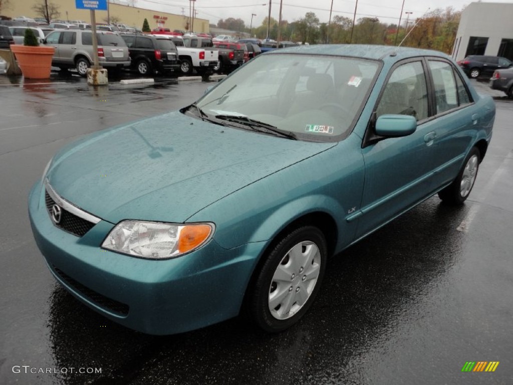 Seabreeze Green Mica 2002 Mazda Protege LX Exterior Photo #55827851